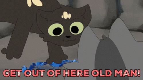 Get Out Of Here Old Man Moonkitti GIF - Get Out Of Here Old Man Moonkitti Rip Moonstone GIFs