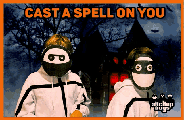 a poster that says " cast a spell on you " on it