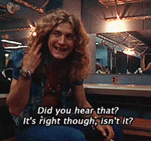 Led Zeppelin Did You Hear That GIF - Led Zeppelin Did You Hear That I Know Right GIFs