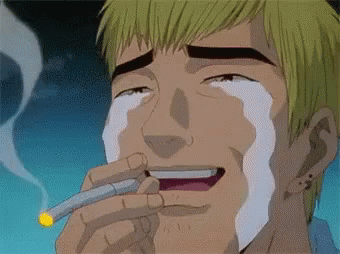 Crying Smoking GIF - Crying Smoking Great Teacher Onizuka GIFs