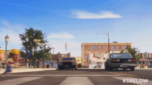 a blurred image of cars driving down a street with the hashtag # 3 below