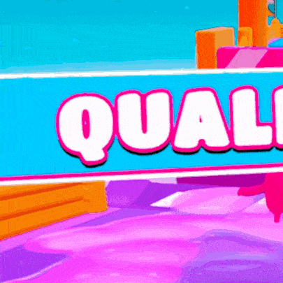 a sign that says quali on it in white letters
