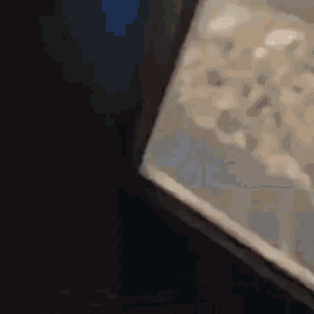 a close up of a piece of bread on a table .