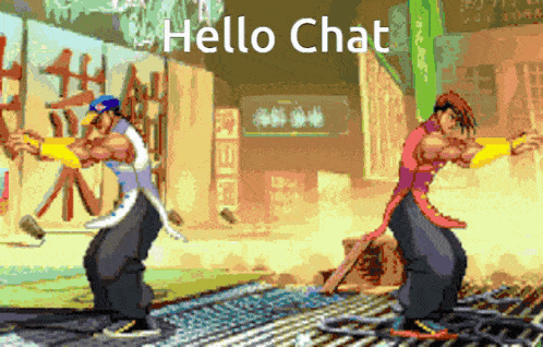 Hello Chat Street Fighter GIF - Hello Chat Street Fighter Yun GIFs