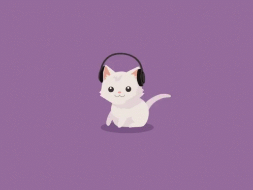Cute Kitty GIF - Cute Kitty Headphones GIFs