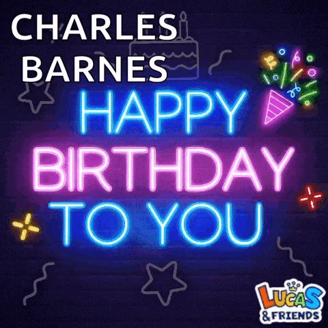 a neon sign that says happy birthday to you