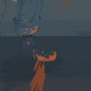 a drawing of a person 's hand with blood dripping from it