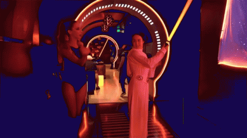 Princess Leia Parties On The Darkside GIF - Princess Leia Parties On The Darkside Storm Trooper GIFs