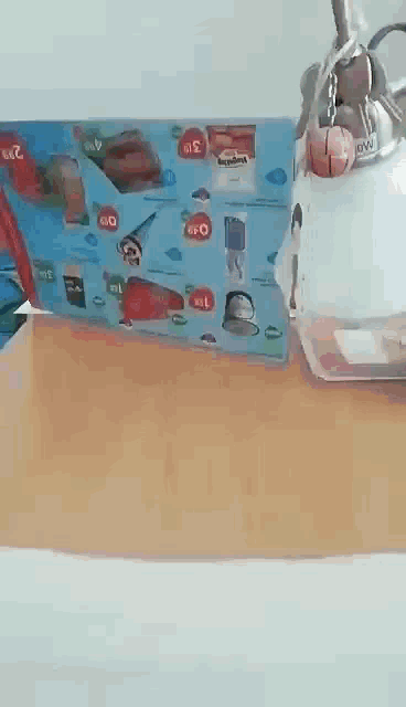 a box with a sticker on it that says ' a '