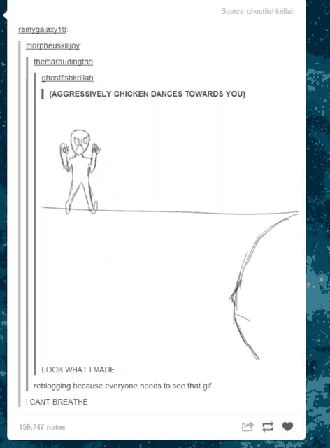 a drawing of a man with an angry face is being posted on tumblr