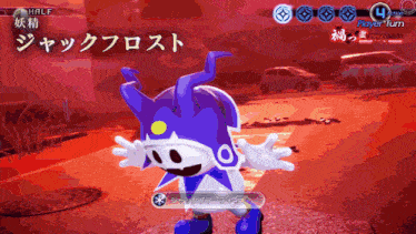 a video game screen shows a character named jack frost in a blue and white outfit