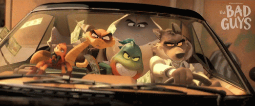 Driving Mr Wolf GIF - Driving Mr Wolf Mr Snake GIFs