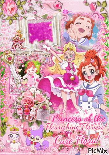 a picture of princess of the flourishing flowers and cure floral