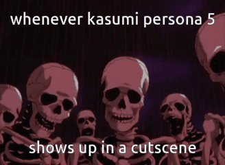 Kasumi Persona 5 GIF - Kasumi Persona 5 Skeleton GIFs