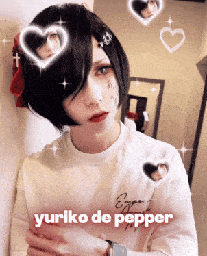 a picture of a girl with the name yuriko de pepper