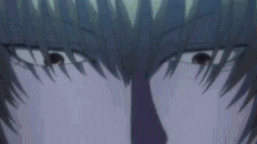 a close up of a person with their arms outstretched in a anime .
