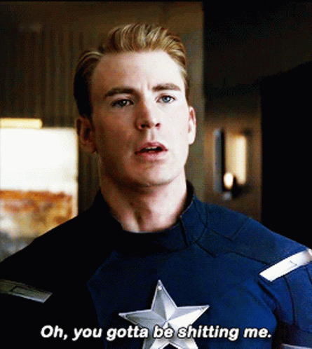 Are You Kidding Me Captain America GIF - Are You Kidding Me Captain America You Gotta Be Shitting Me GIFs
