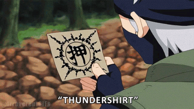 Naruto Kakashi GIF - Naruto Kakashi Thundershirt GIFs