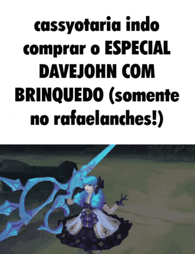 a picture of a girl holding a sword with the caption cassyotaria indo comprar o especial davejohn