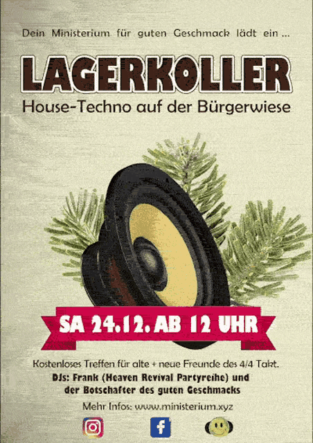a poster for a party called lagerkoller