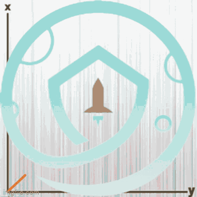 a graphic of a shield with a rocket inside of it and the word ath on the bottom