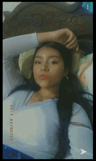 a photo of a woman taken on 12/25/19