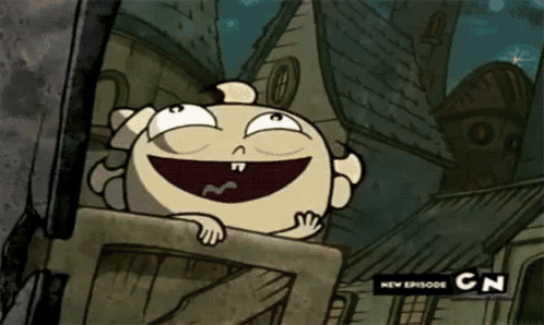 a new episode of cn is being advertised on a cartoon character