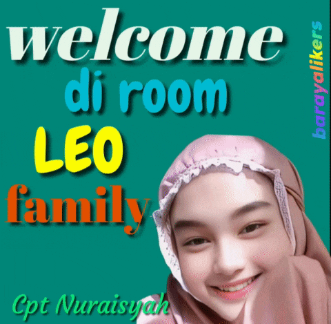 a picture of a girl with the words welcome di room leo family on it