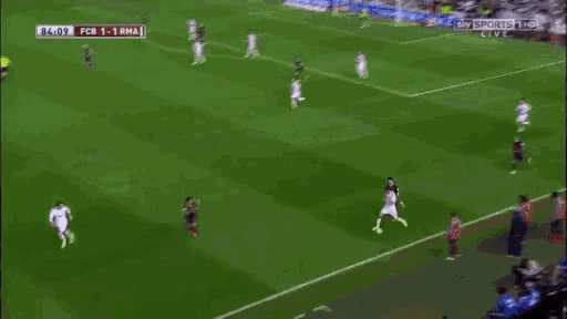 a soccer game is being broadcast on sky sports