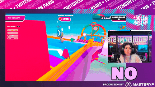 a screen shot of a game with the word no on it