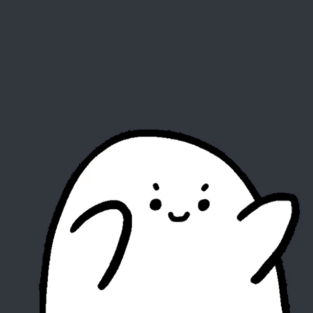 a black and white drawing of a ghost with a face