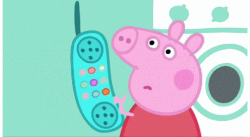 Peppa Pig Hang Up GIF - Peppa Pig Hang Up Phone GIFs
