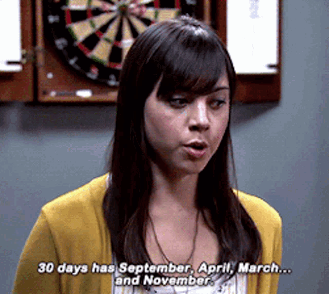 Parks And Rec April Ludgate GIF - Parks And Rec April Ludgate 30days Has September GIFs