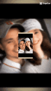 a picture of a man and a woman with the caption capcut on the bottom