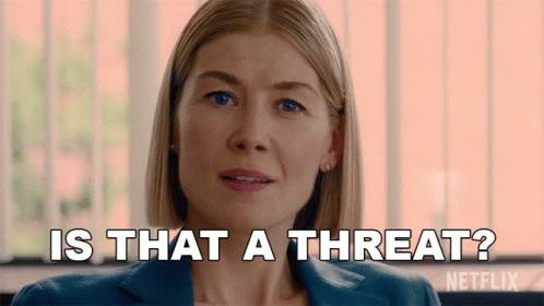 Is That A Threat Rosamund Pike GIF - Is That A Threat Rosamund Pike Marla Grayson GIFs