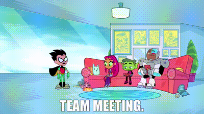 Teen Titans Go Robin GIF - Teen Titans Go Robin Team Meeting GIFs