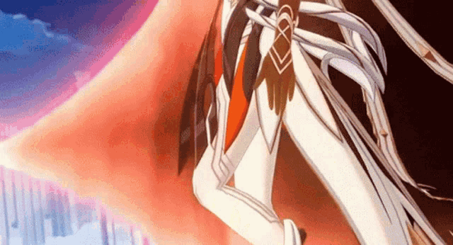 a close up of a person 's legs in a video game with a red background .