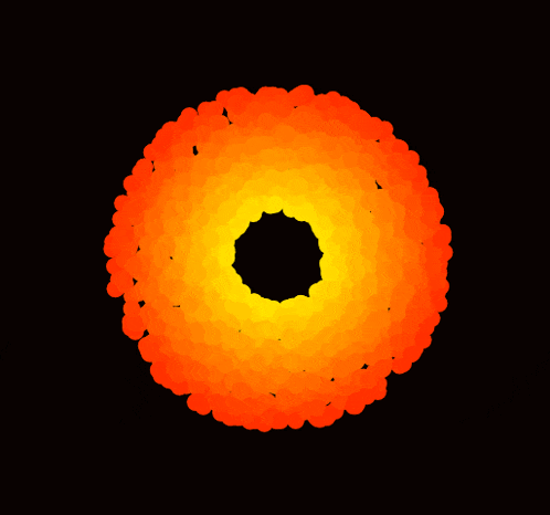 a circle with a hole in the middle of it