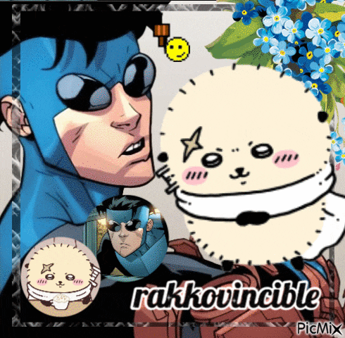 a picture of a man and a seal with the name rakkovincuble on the bottom right