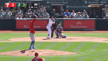 a baseball game between the a's and the dodgers