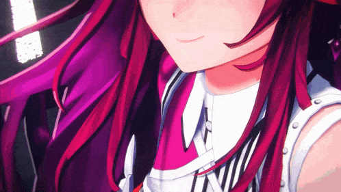 a close up of a girl with red hair