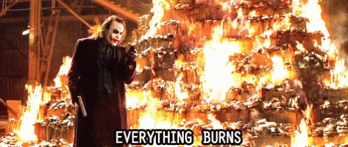 Joker Everything Burns GIF - Joker Everything Burns Heath GIFs
