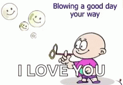 Blowing A Good Day Your Way I Love You GIF - Blowing A Good Day Your Way I Love You GIFs