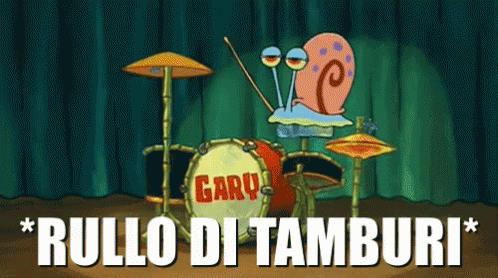 Spongebob Tamburo Tamburi Batteria Batterista Attesa Souspance Attesa Aspetta Rullo Di Tamburi GIF - Spongebob Squarepants Drumroll Drums GIFs