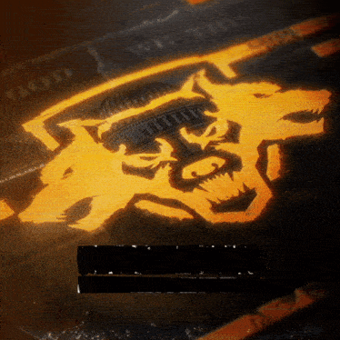 a picture of a wolf with the words god and we trust written on it