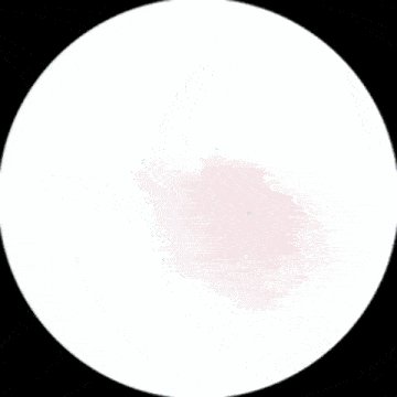 a close up of a person 's hair in a circle