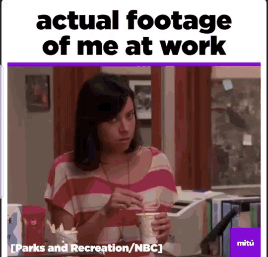Me At Work Parks And Recreation GIF - Me At Work Parks And Recreation GIFs