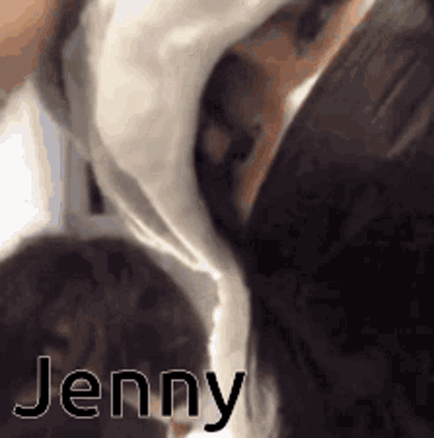 a close up of a person with the name jenny