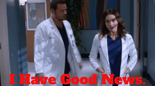 Greys Anatomy Amelia Shepherd GIF - Greys Anatomy Amelia Shepherd I Have Good News GIFs