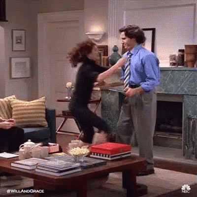 Excited GIF - Will And Grace Happy Excited GIFs